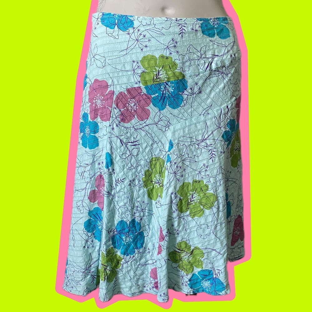 Y2K Billabong Asymmetrical Hawaiian Skirt